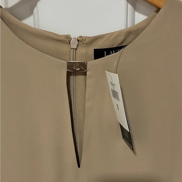 Ralph Lauren Beige Short Sleeve Dress - Picture 2 of 6